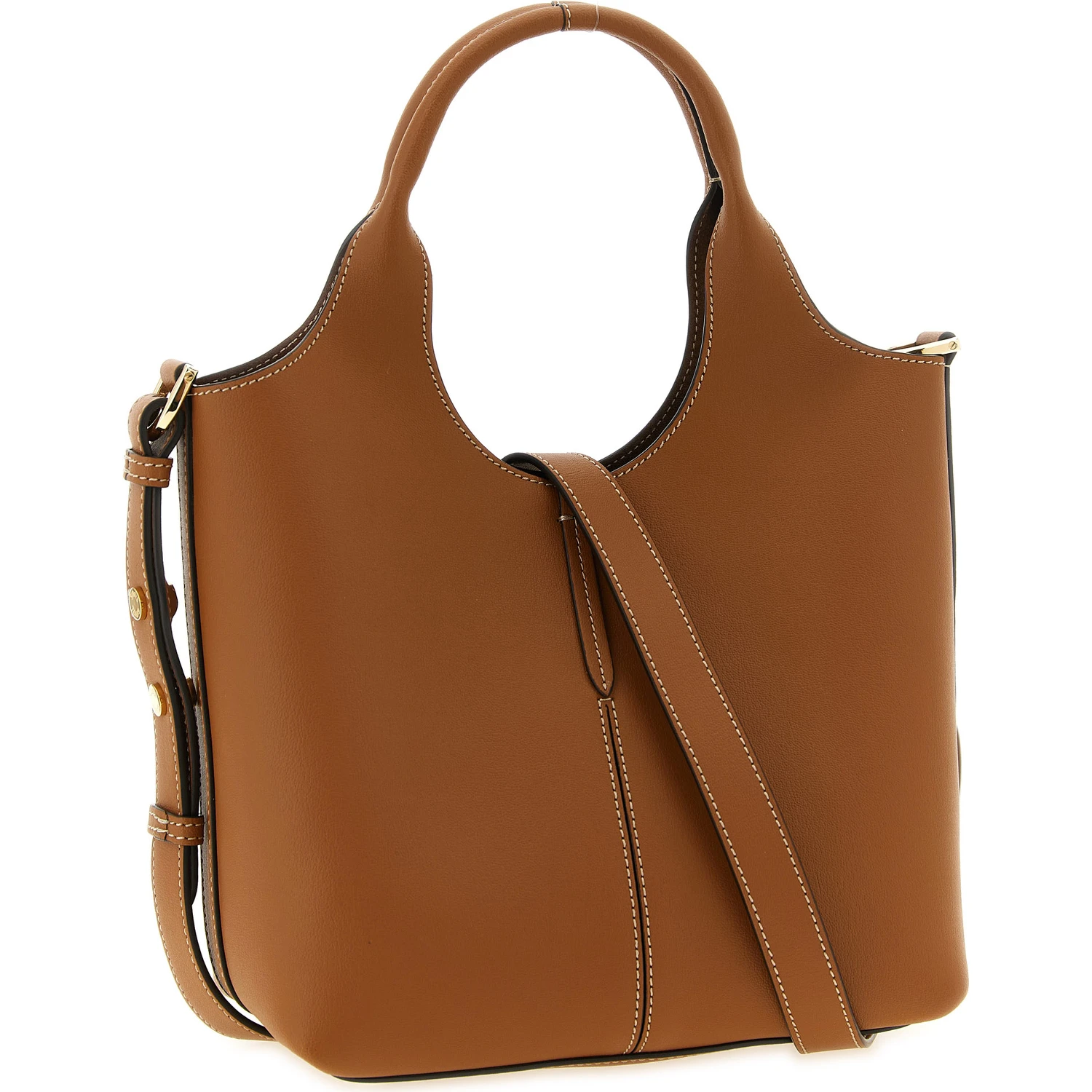Brown Calfskin Tote Bag