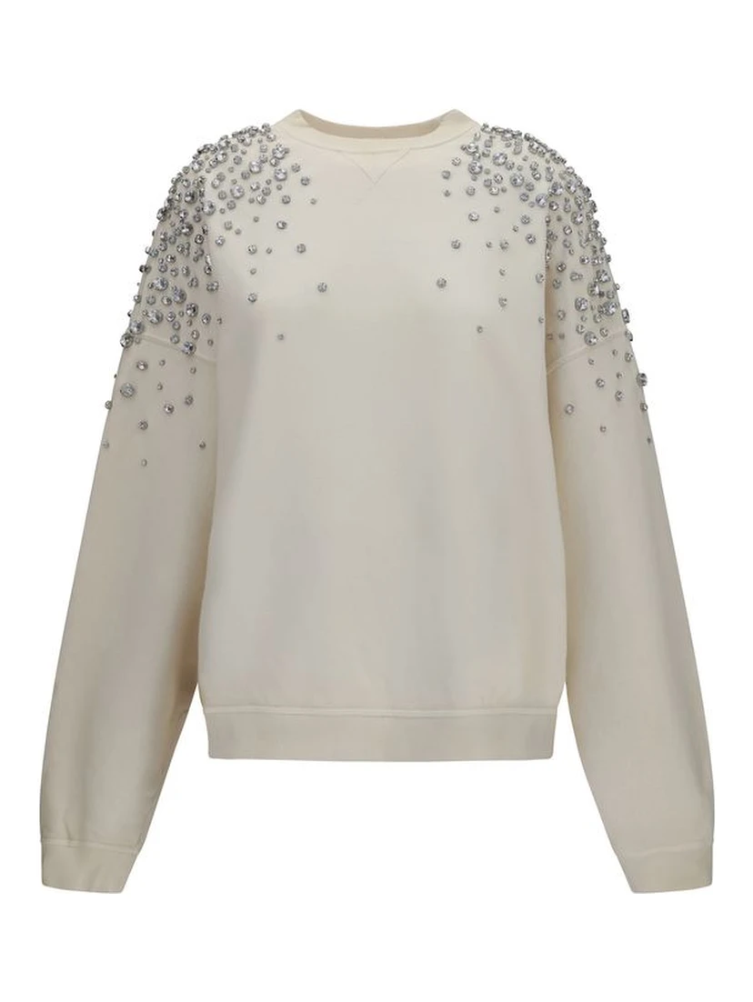 Beige Cotton Sweatshirt