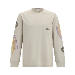 Beige Cotton Sweatshirt