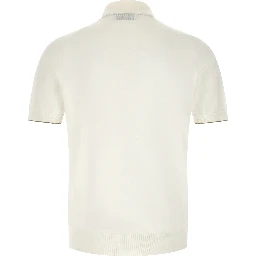White Cotton Polo Shirt