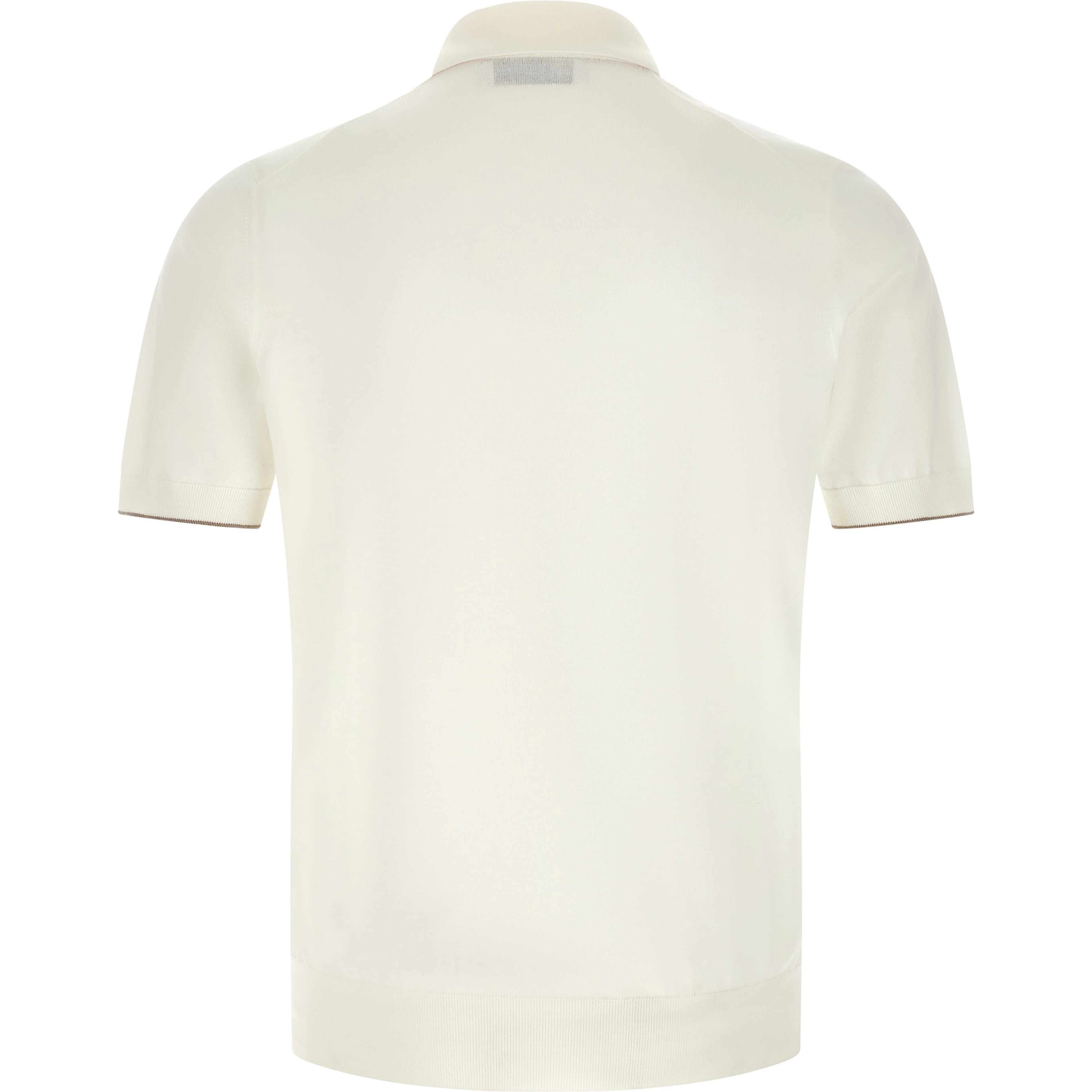 White Cotton Polo Shirt