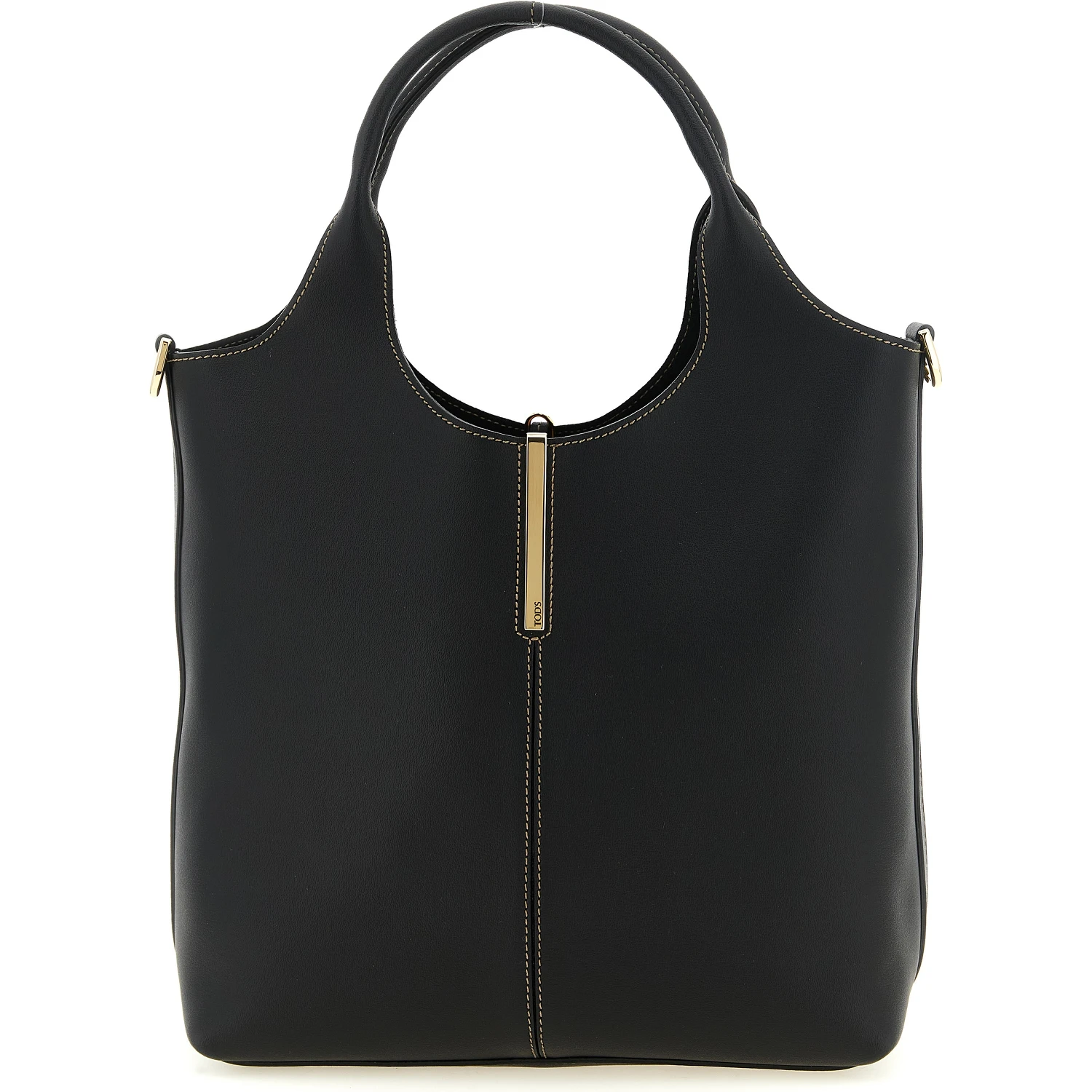 Black Calfskin Tote Bag