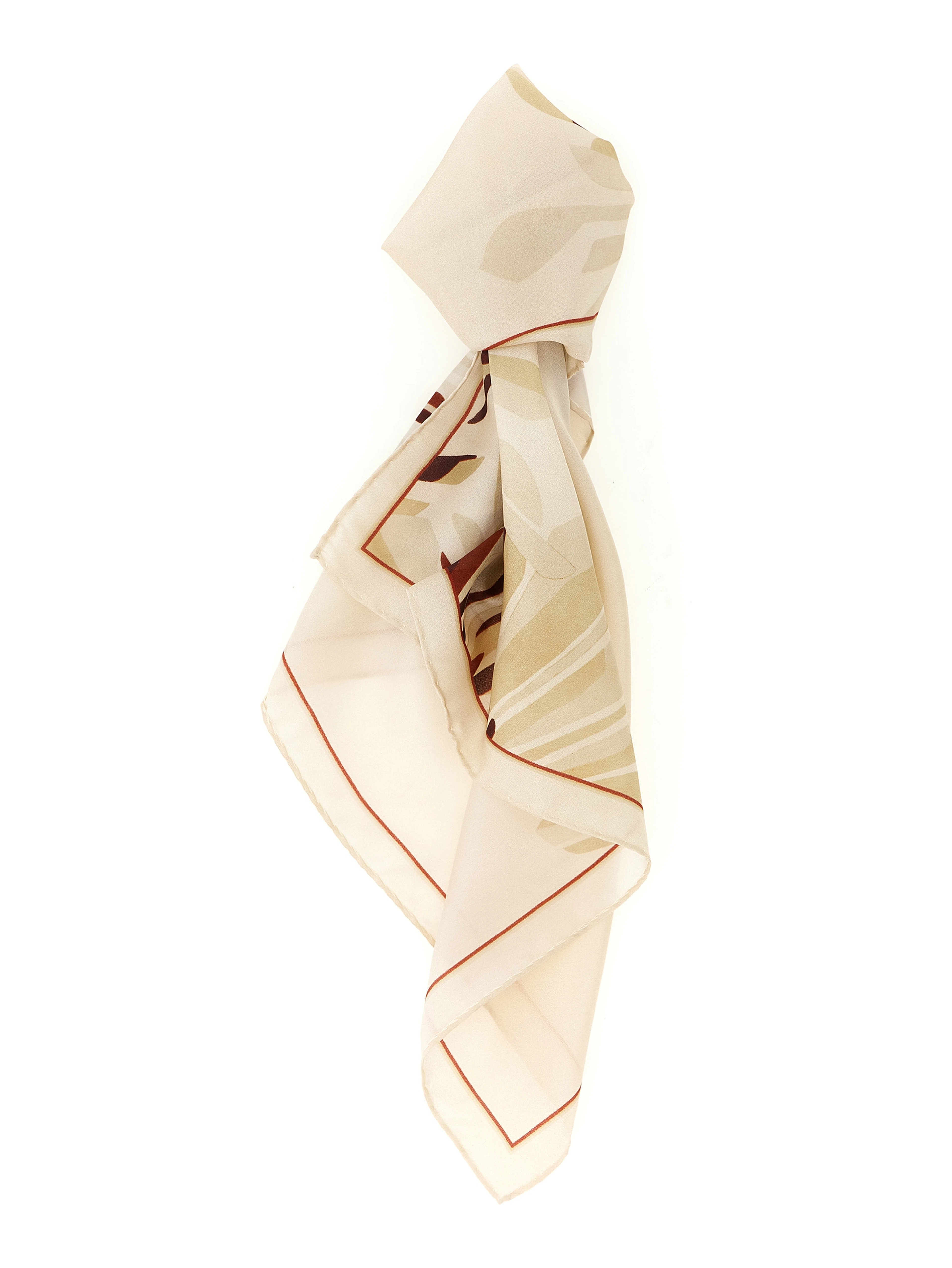 Beige Silk Scarf