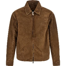 Brown Calfskin Leather Jacket