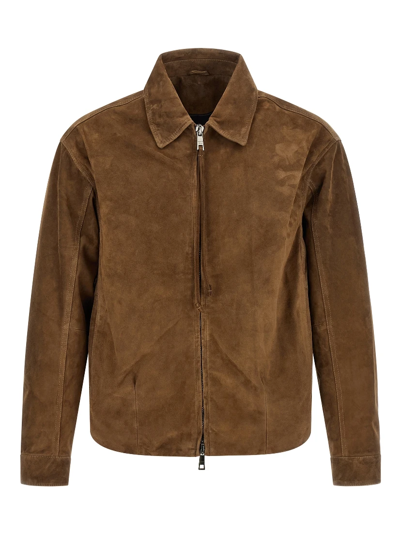 Brown Calfskin Leather Jacket