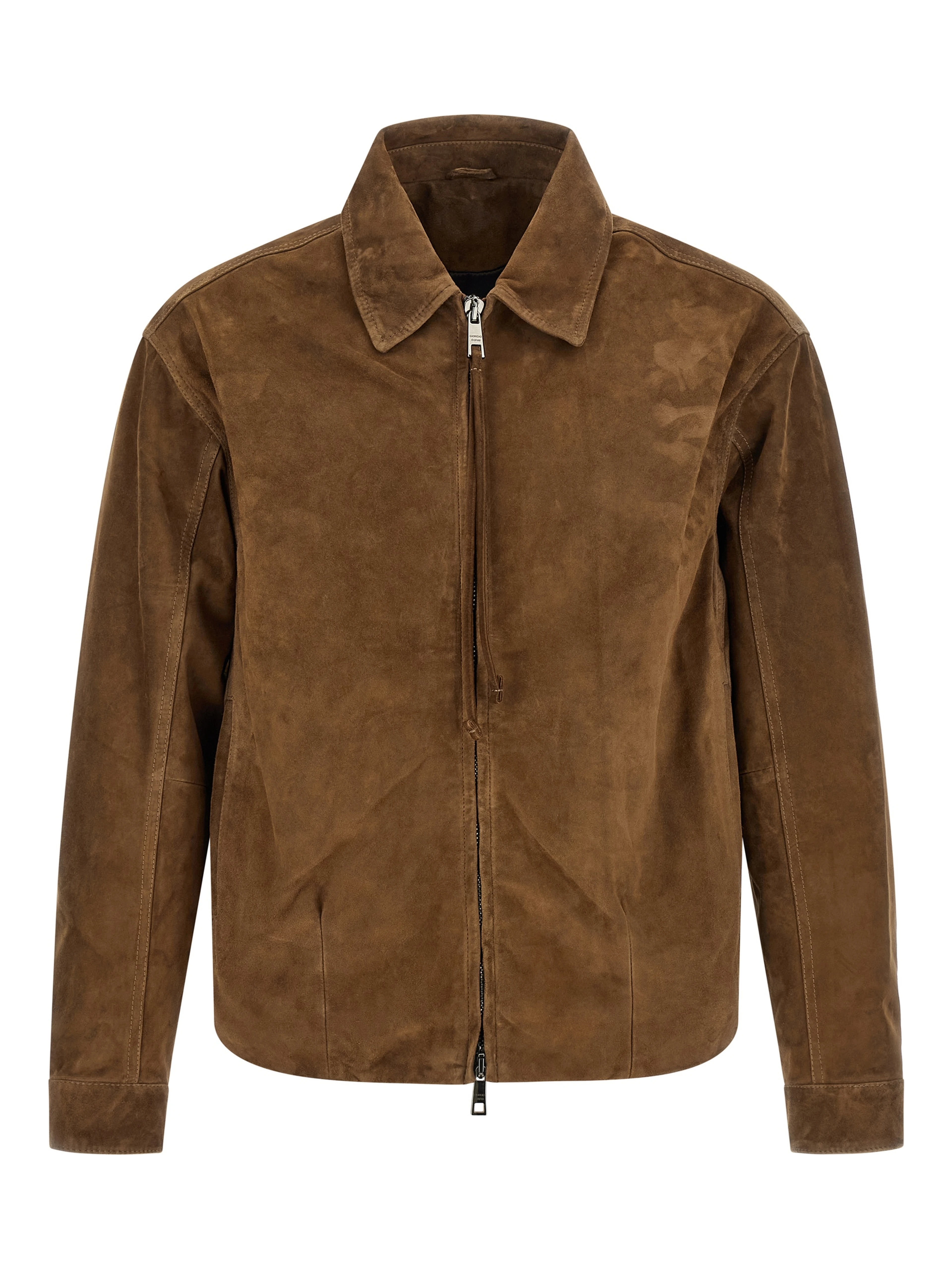 Brown Calfskin Leather Jacket
