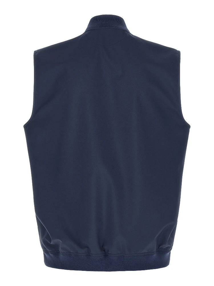 Blue Polyester Sleeveless Jacket alternative