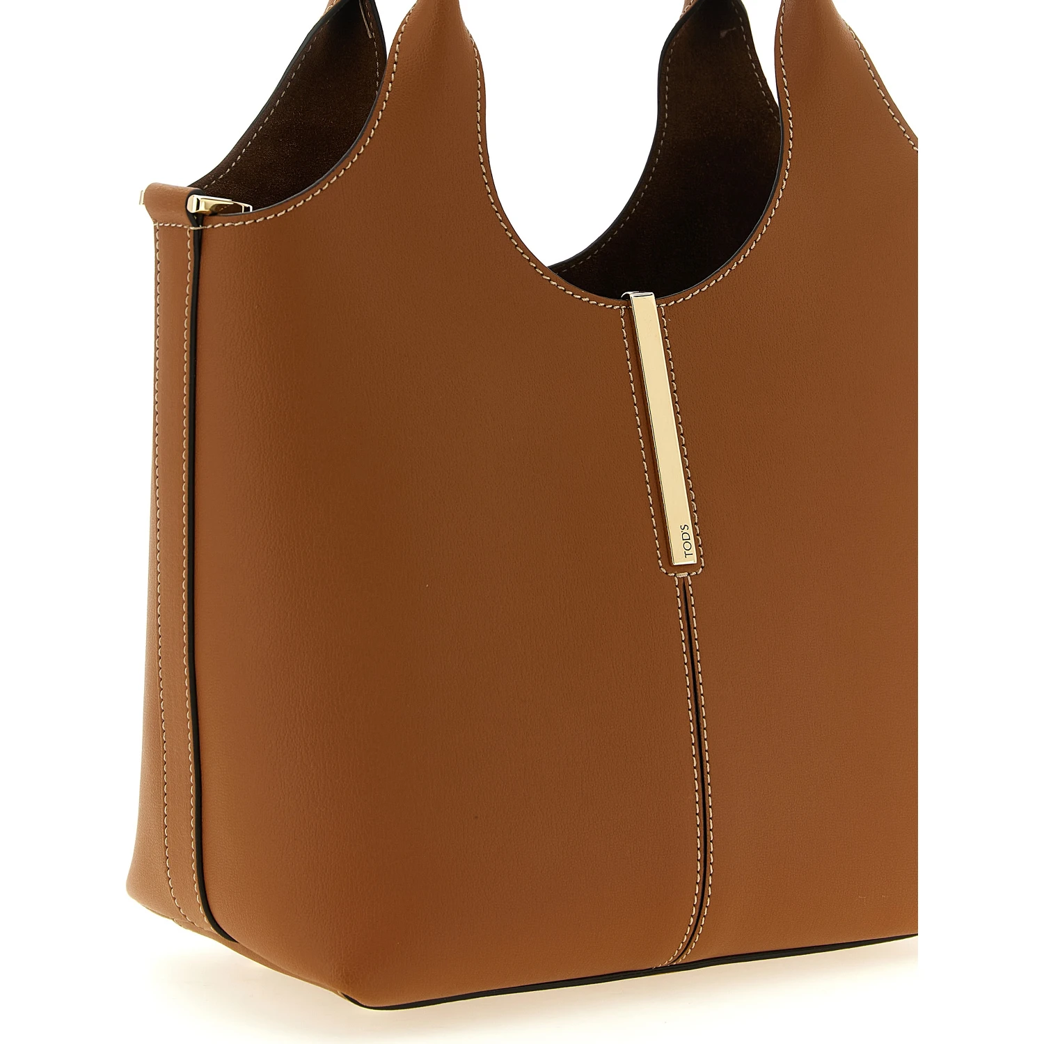 Brown Calfskin Tote Bag