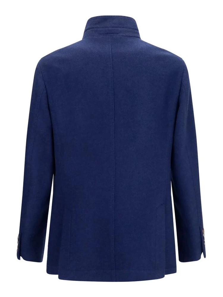 Blue Cashmere Full-Length Jacket alternative