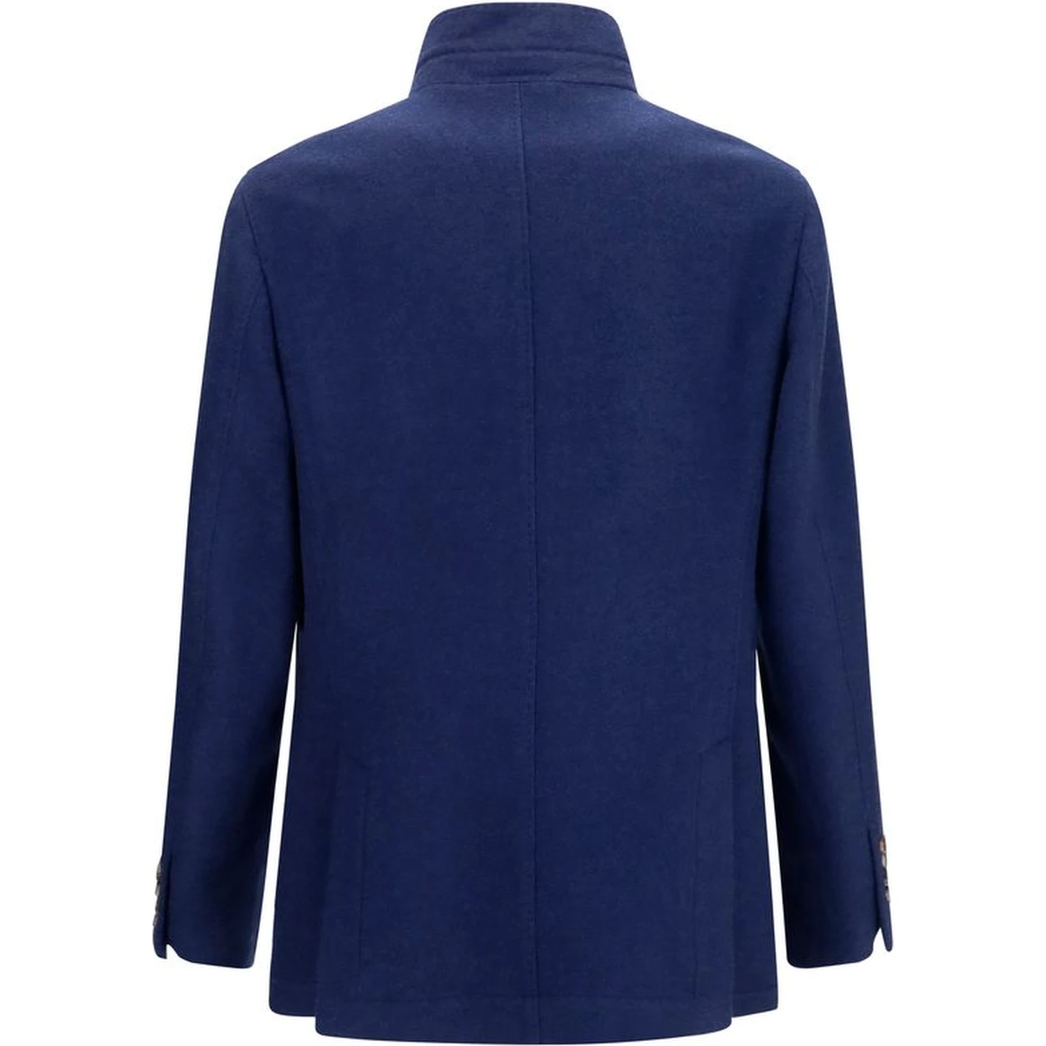 Blue Cashmere Full-Length Jacket