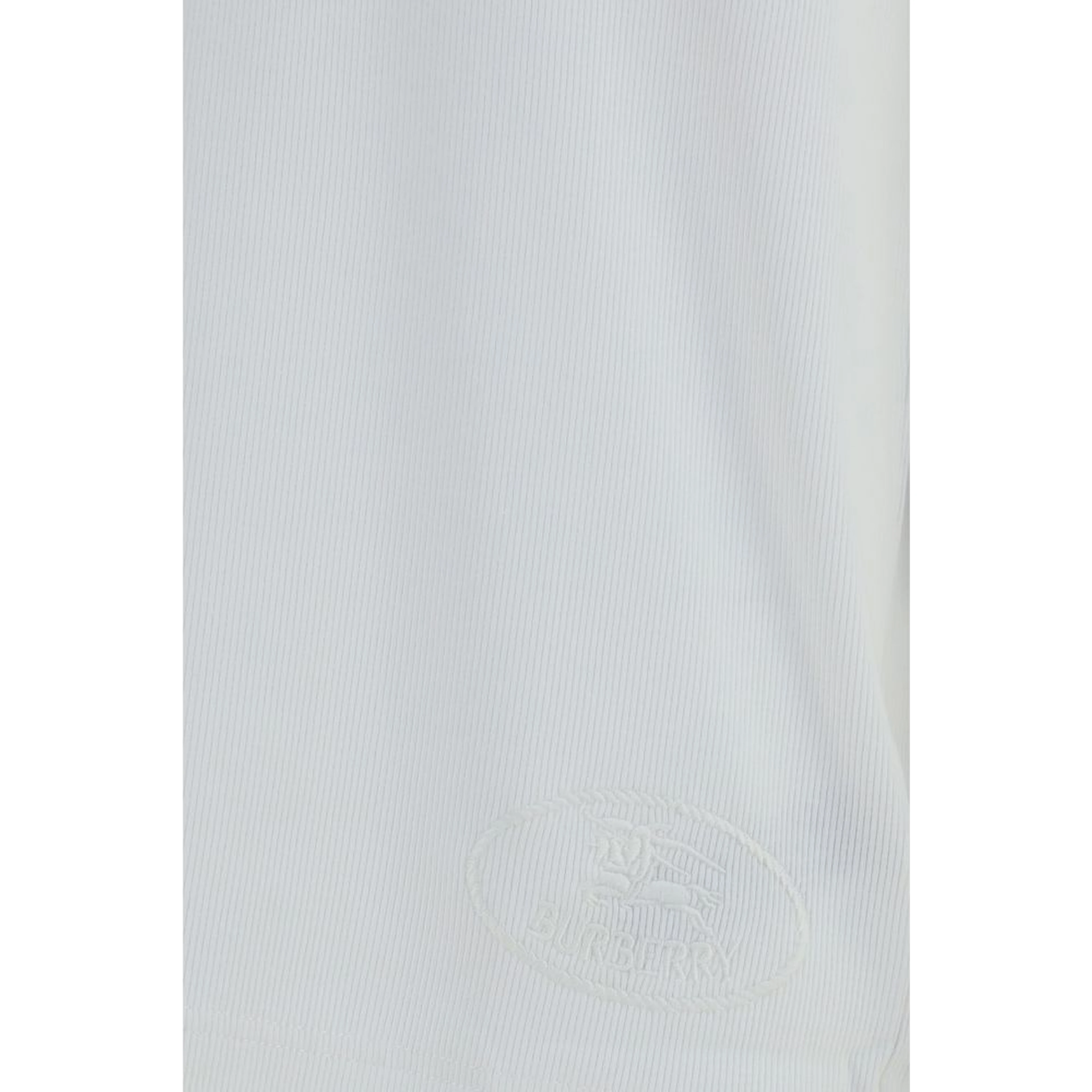 White Cotton Long Sleeve T-Shirt