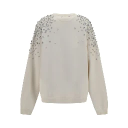 Beige Cotton Sweatshirt