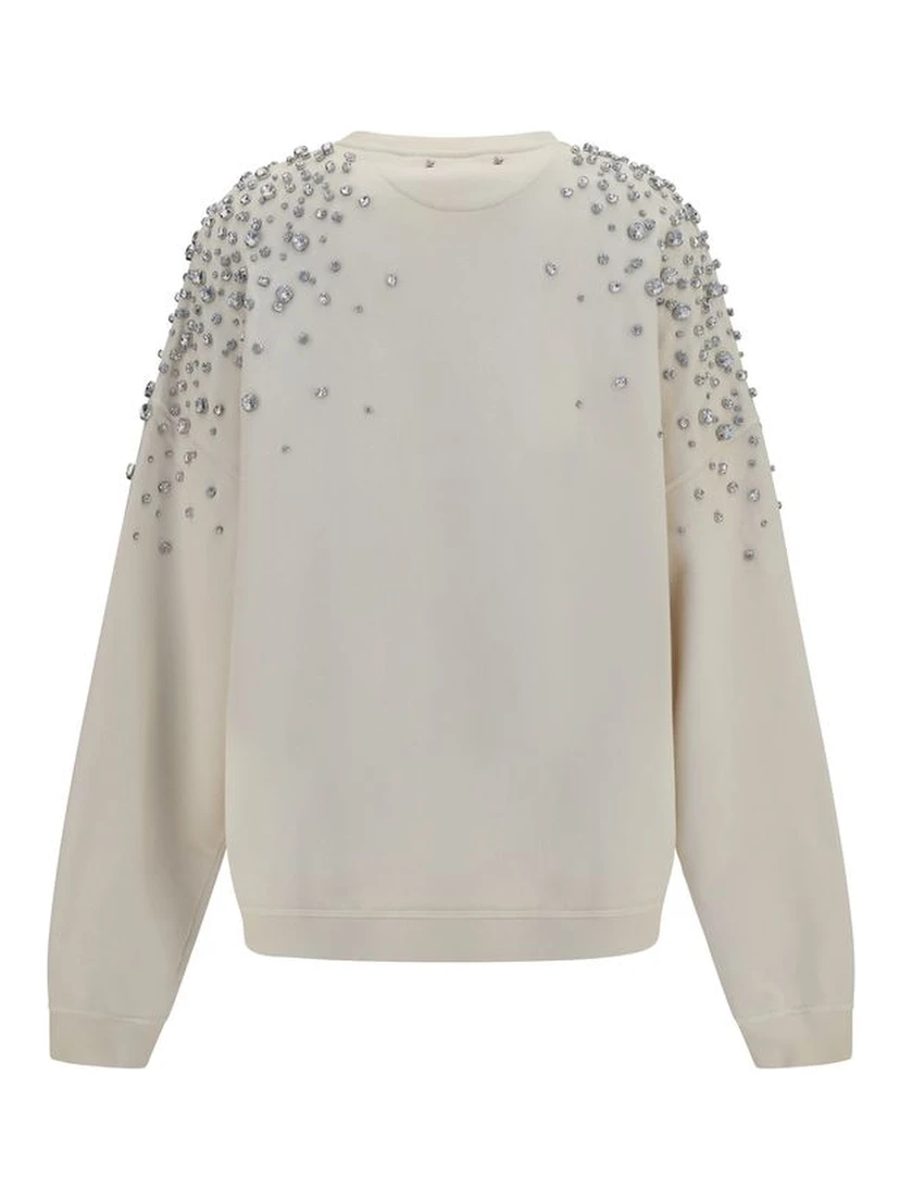 Beige Cotton Sweatshirt