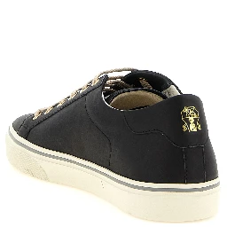 Black Calfskin Low Top Sneakers