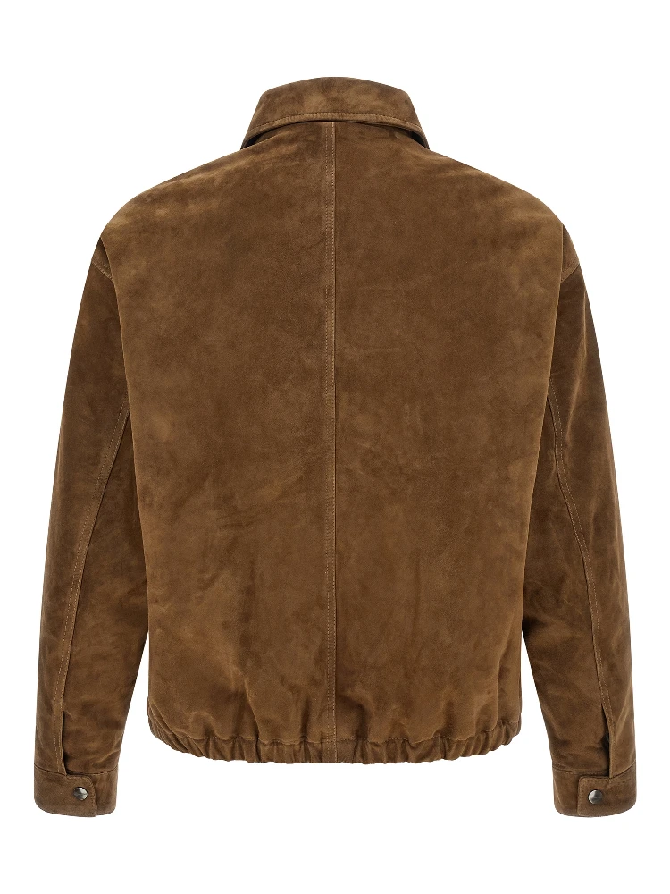 Brown Calfskin Leather Jacket alternative