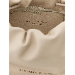 White Lamb Leather Crossbody Bag