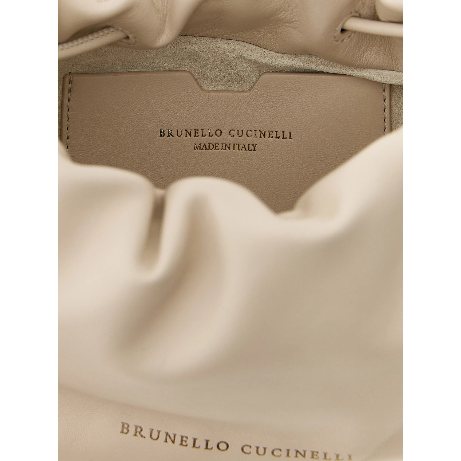 White Lamb Leather Crossbody Bag
