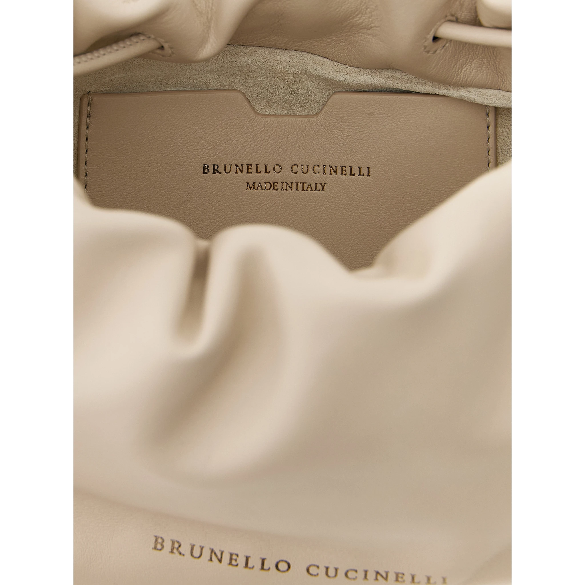 White Lamb Leather Crossbody Bag