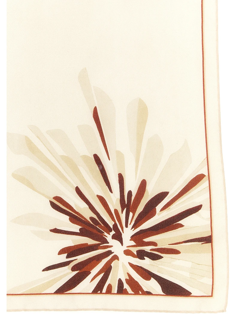 Beige Silk Scarf