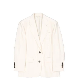 White Viscose Blazer