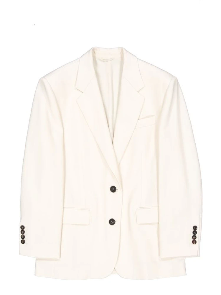 White Viscose Blazer