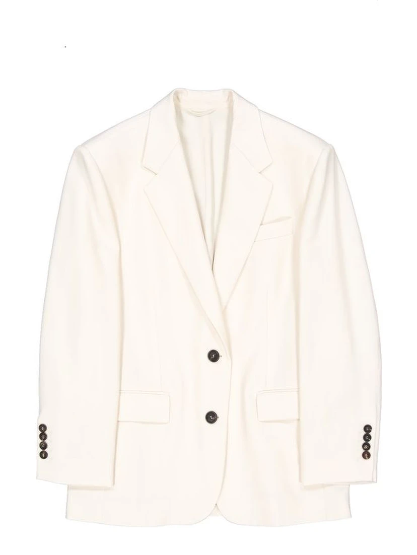 White Viscose Blazer