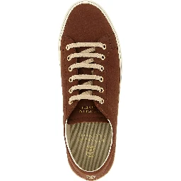 Brown Calfskin Low Top Sneakers