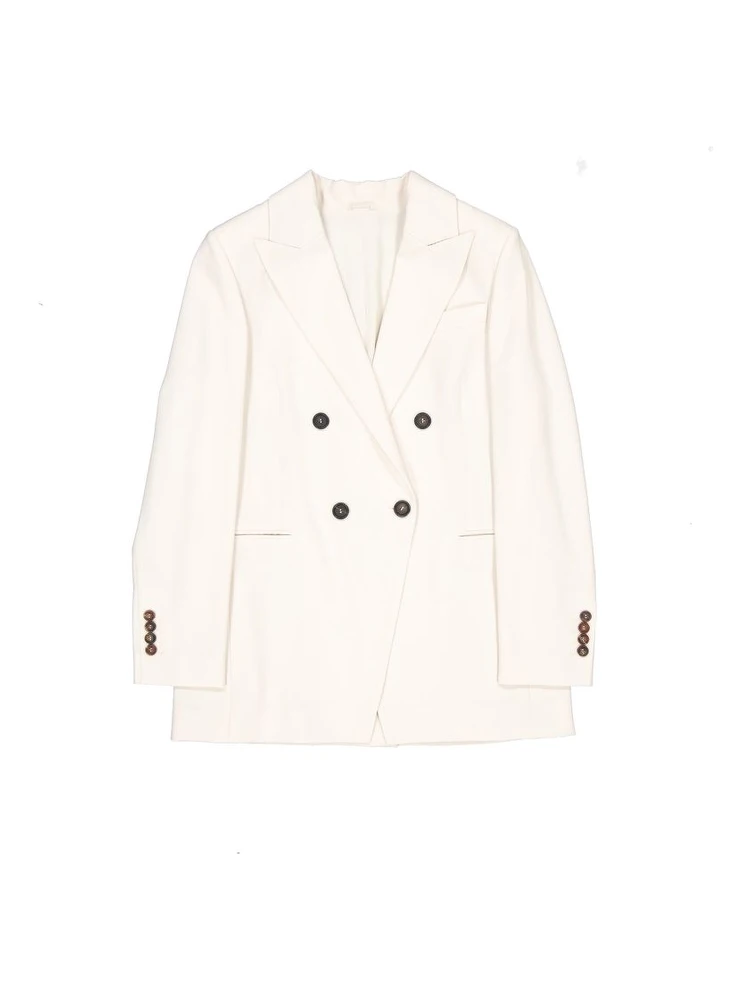 White Virgin Wool Blazer