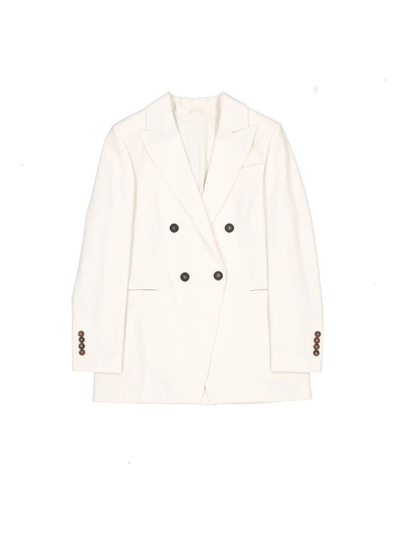 White Virgin Wool Blazer