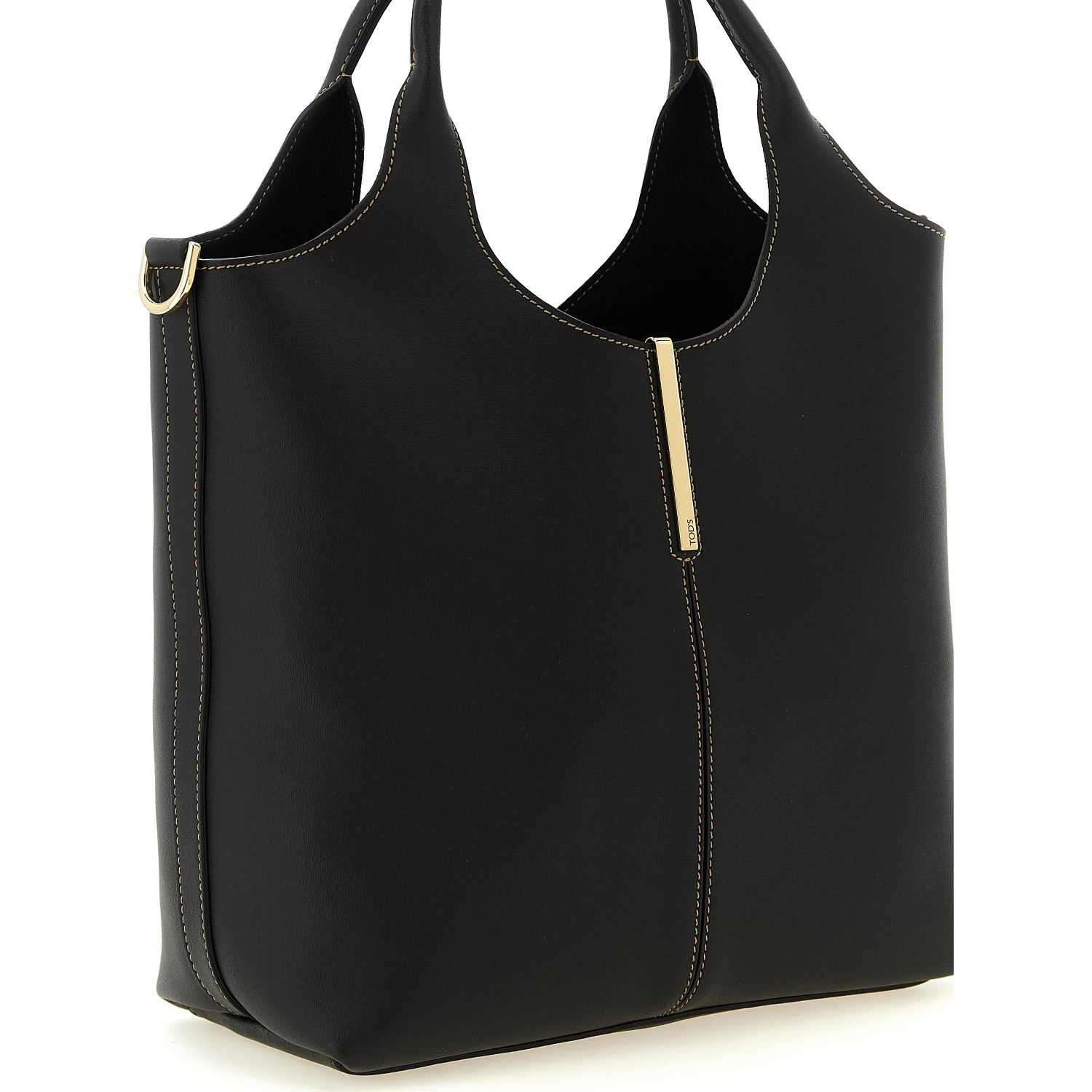 Black Calfskin Tote Bag