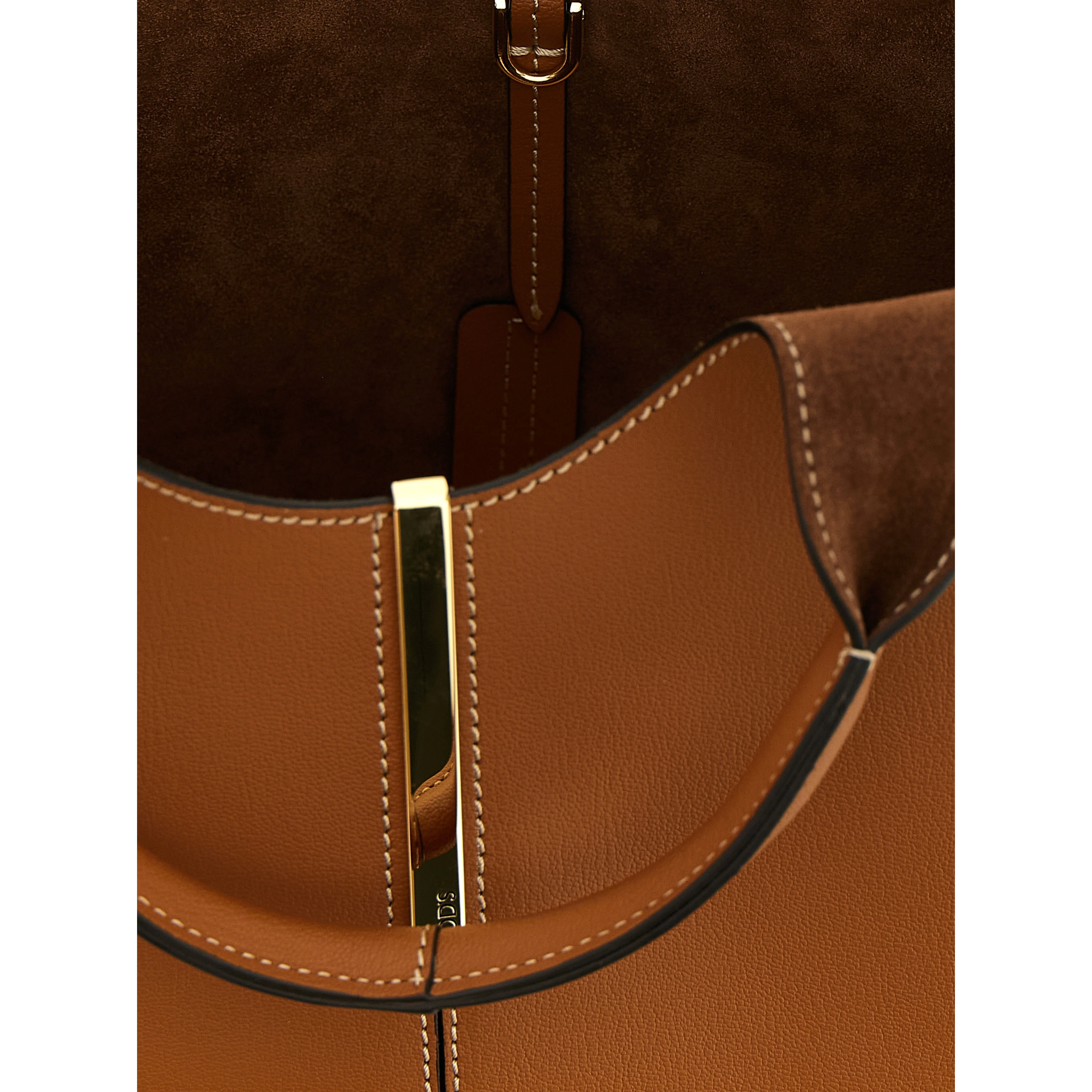 Brown Calfskin Tote Bag
