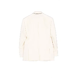 White Viscose Blazer