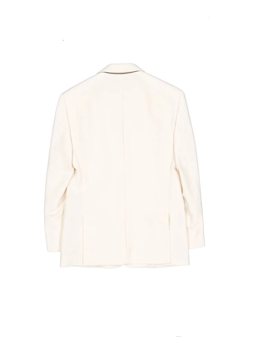 White Viscose Blazer