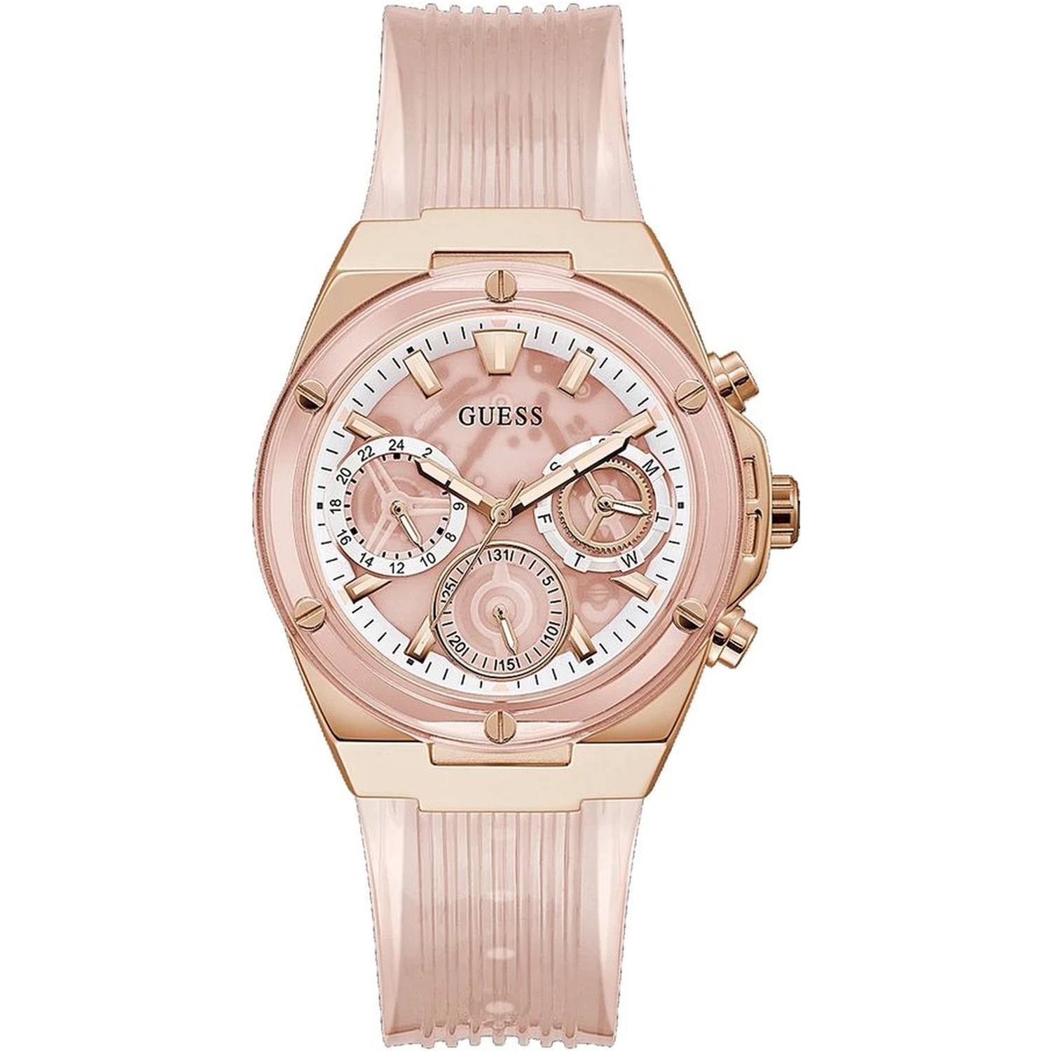 Multicolor Rubber Dress Watch