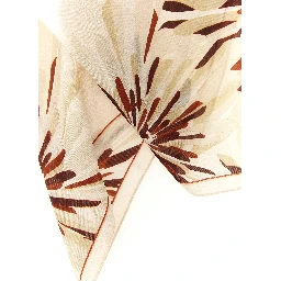 Beige Silk Scarf