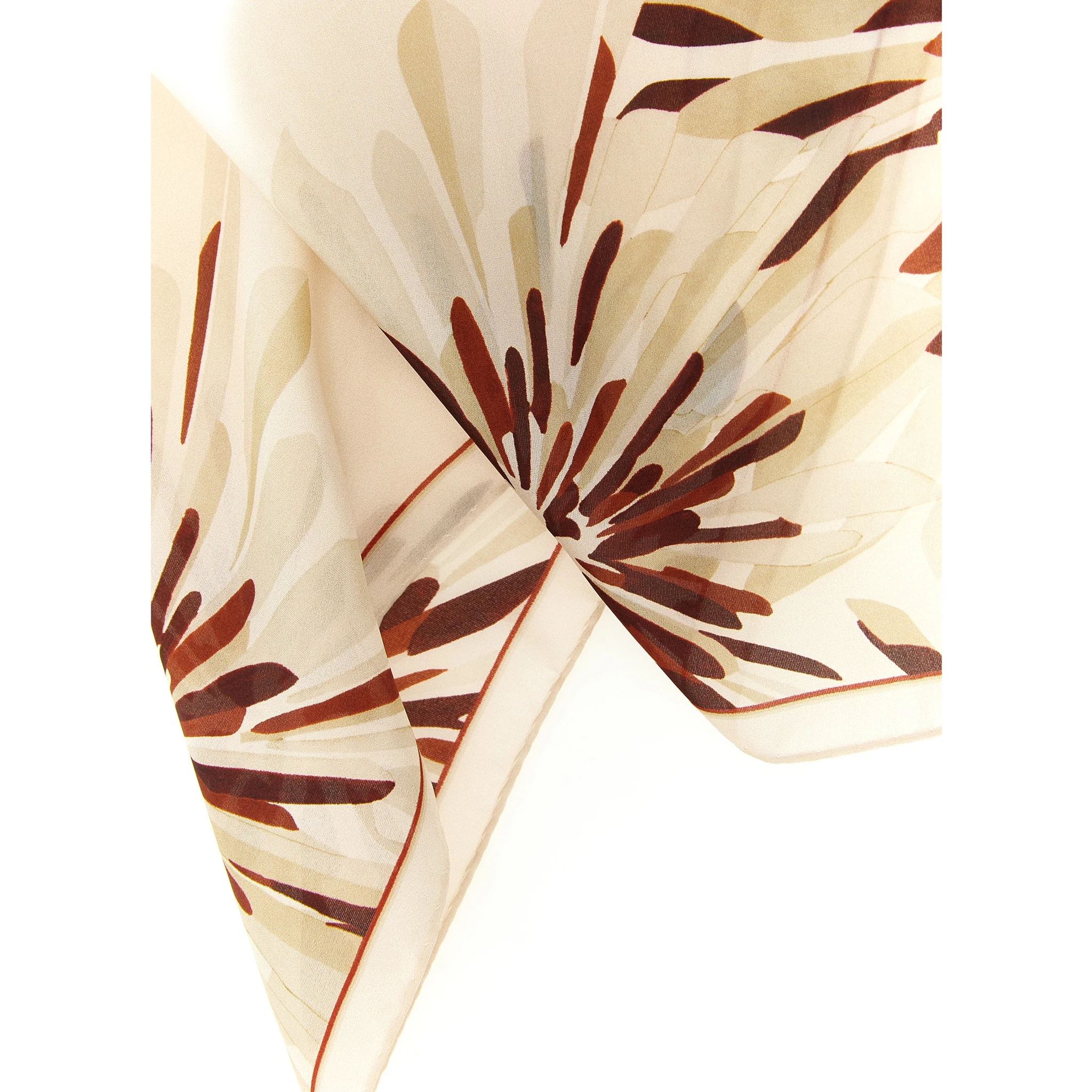 Beige Silk Scarf