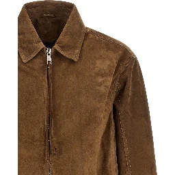 Brown Calfskin Leather Jacket