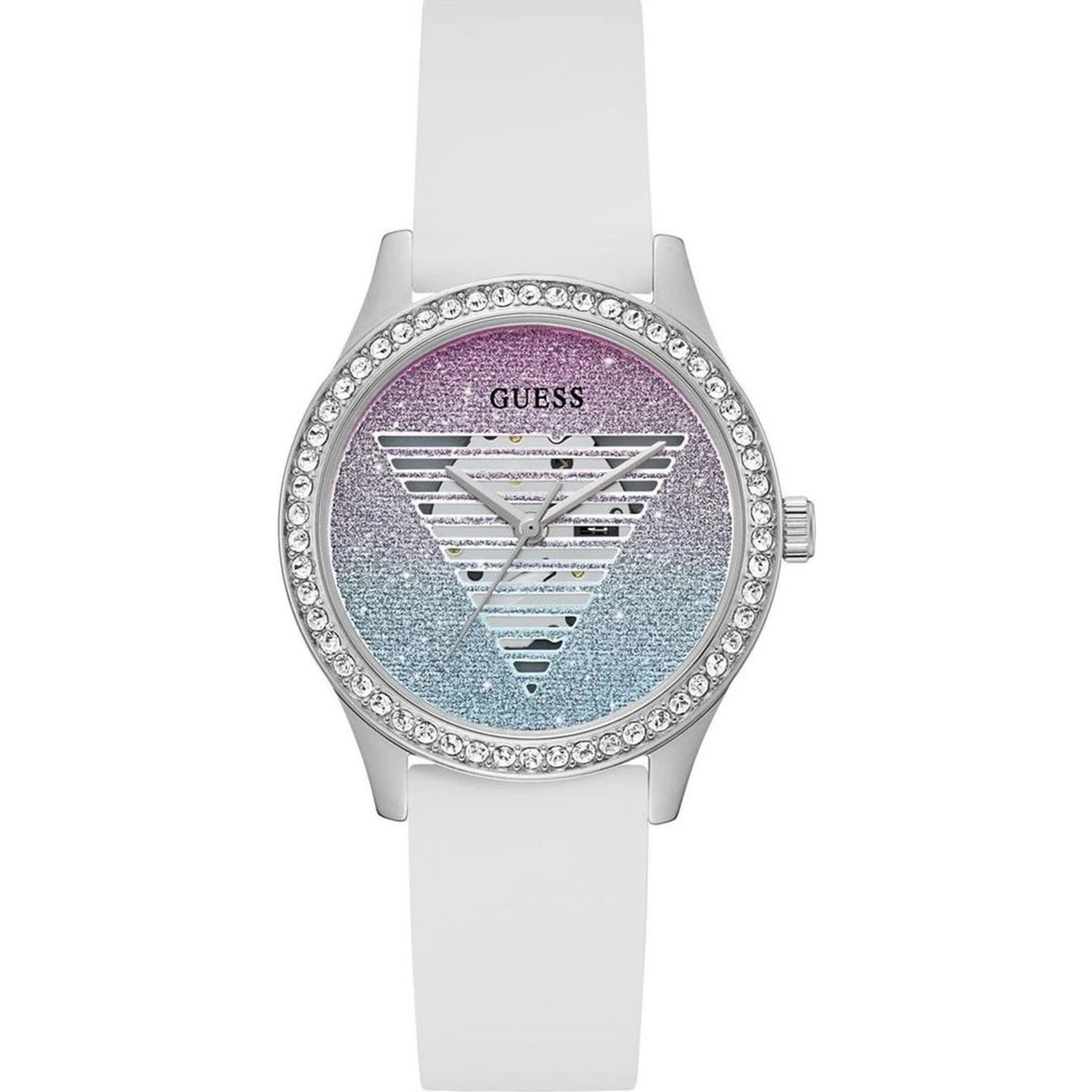 White Synthetic Dress Watch