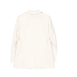White Virgin Wool Blazer
