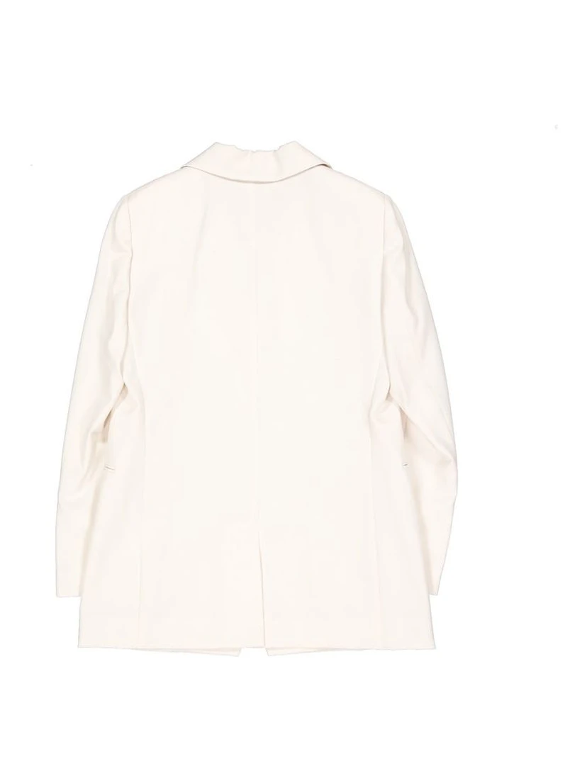 White Virgin Wool Blazer