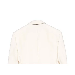 White Viscose Blazer