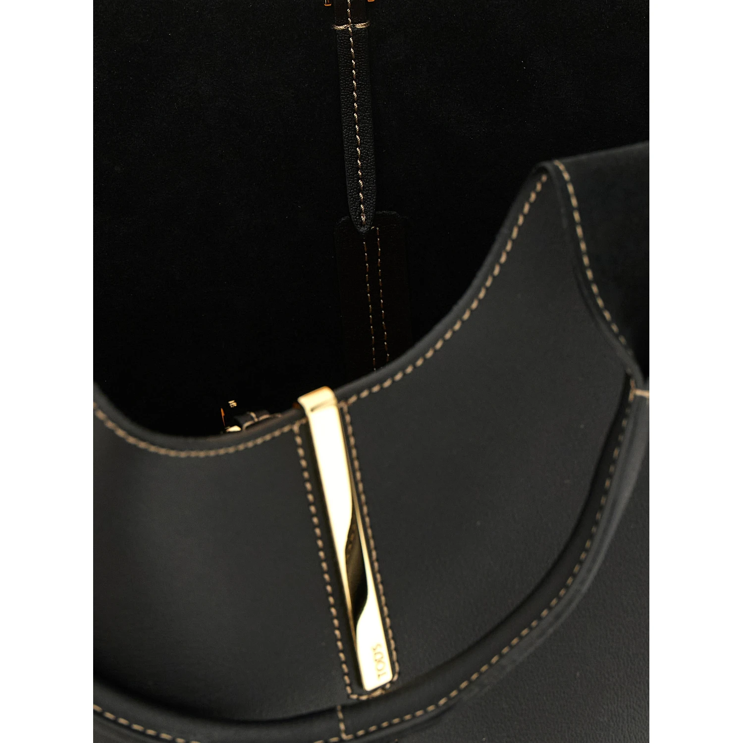 Black Calfskin Tote Bag