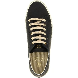 Black Calfskin Low Top Sneakers
