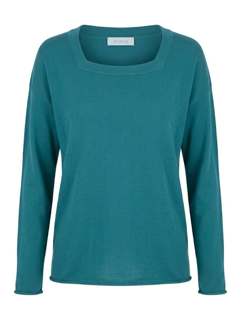 Blue Cotton Women's Sweater