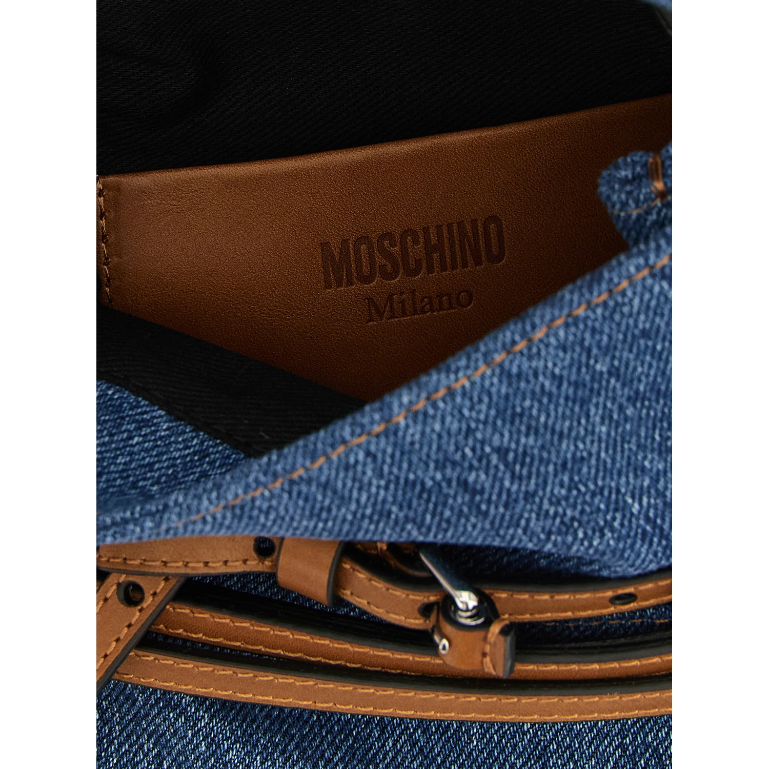 Blue Cotton Handbag