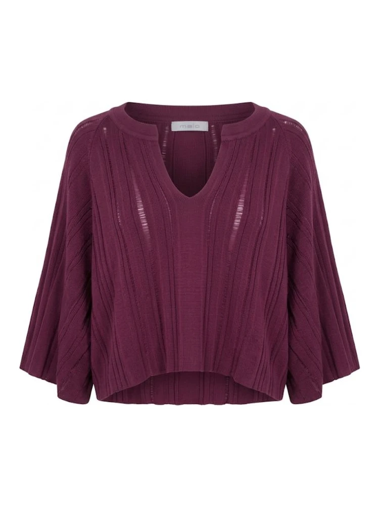 Purple Cotton Women Sweater