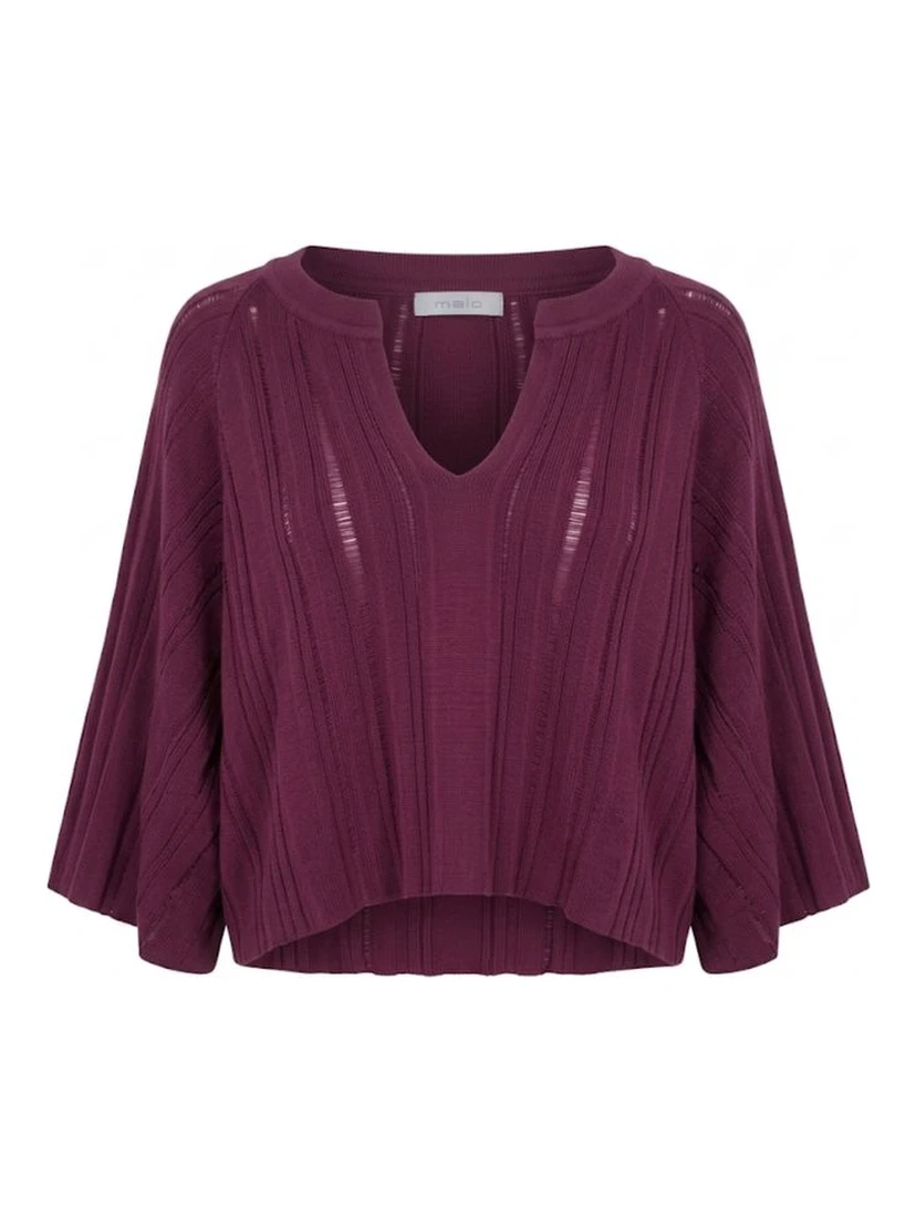 Purple Cotton Women Sweater