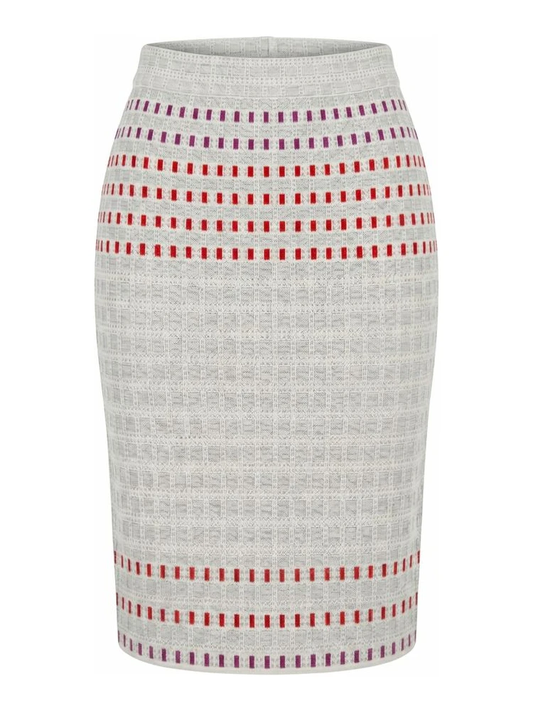 Grey Silk Women Skirt