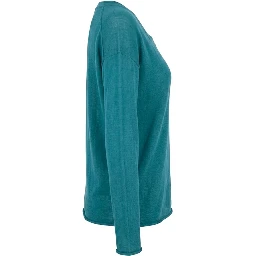 Blue Cotton Women's Sweater