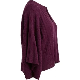 Purple Cotton Women Sweater